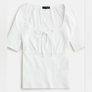J. Crew Vintage Tie-front tee